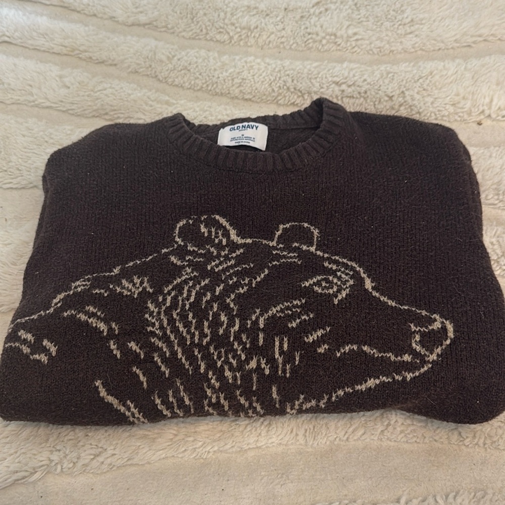 Old Navy Bear Graphic Sweater